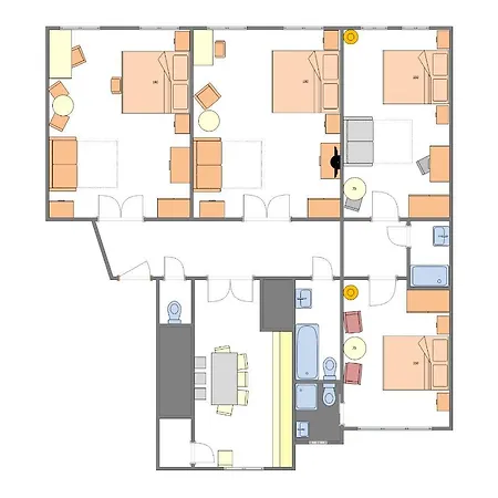 Lejlighed 4 Bedrooms 130m2 At The Main Square *